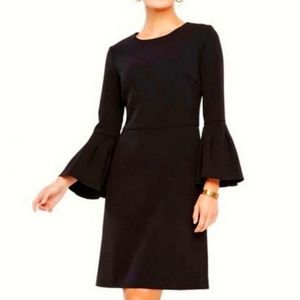 Ann Taylor NWT Black Mini Dress Bell Sleeves